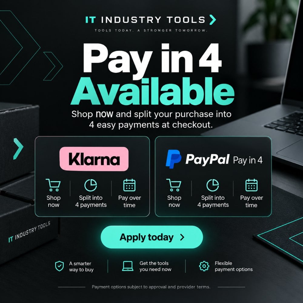 Pay in 4 available with Klarna and PayPal Pay in 4